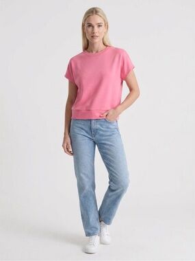 Double Zero Pink Dolman Sleeve Top NWOT Size Large Soft Stretchy